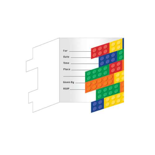 Lego Blocks Invitations - Click Image to Close